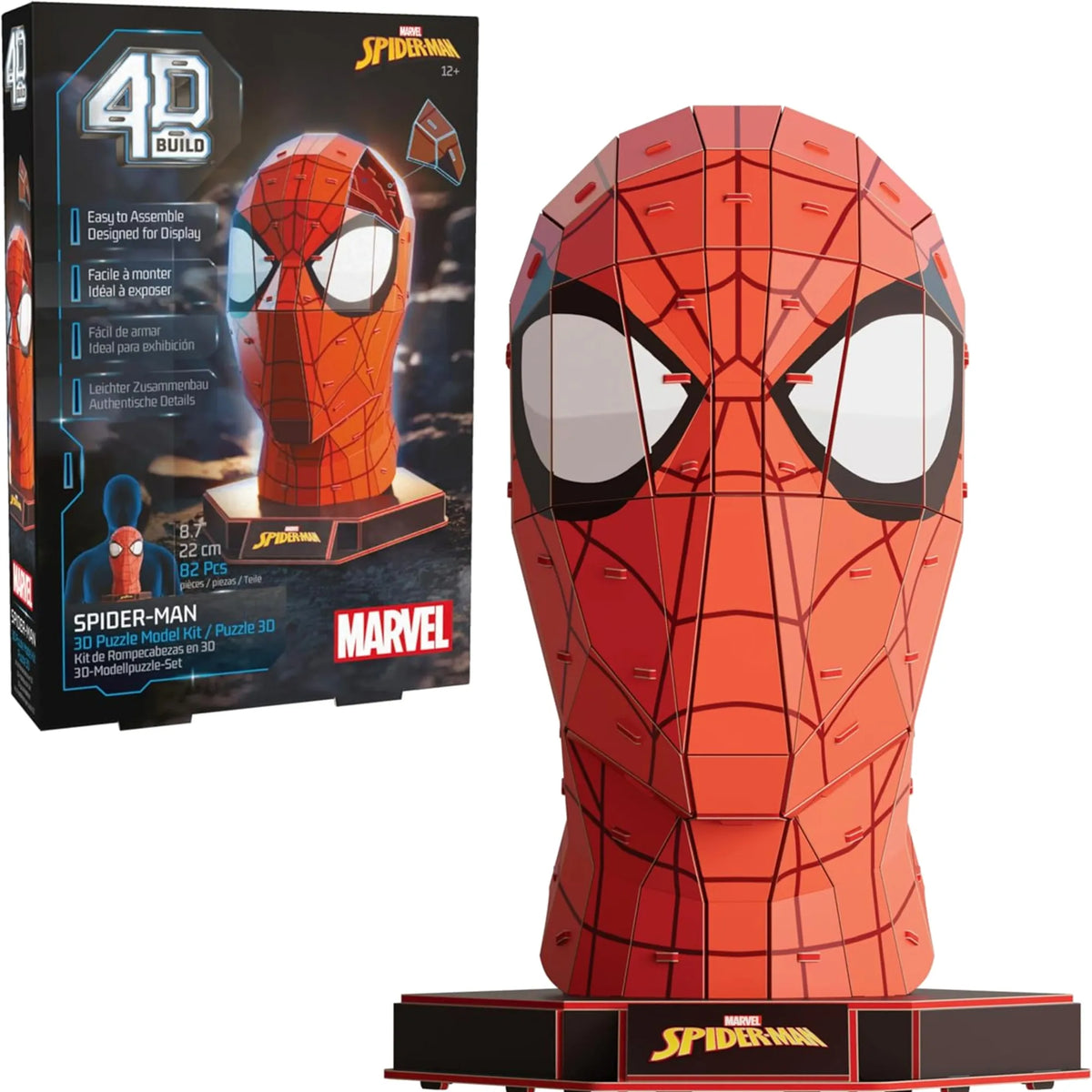 „Spider-Man“ 3D dėlionė „Marvel“ – surenkamas „4D Build“ modelis, 82 detalės
