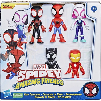 „Spidey“ ir jo nuostabūs draugai – 5 figūrėlių rinkinys: Ghost-Spider, Juodoji Pantera ir Miles