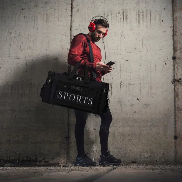 Sportinis kelioninis treniruočių krepšys turistinėms kelionėms, 20 l, RETOO S071, nešiojamas ant peties