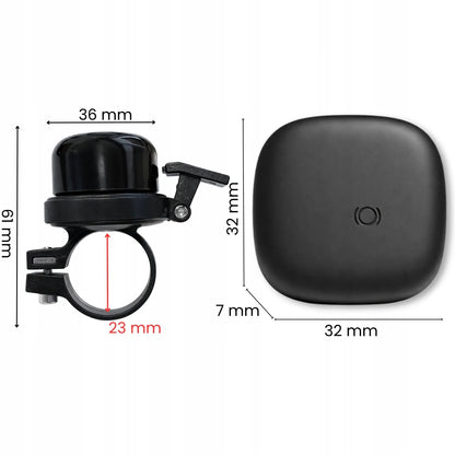 Spreest dviračio skambutis su Google Find Hub GPS lokatoriumi, Android Tag, ABB1 + F17