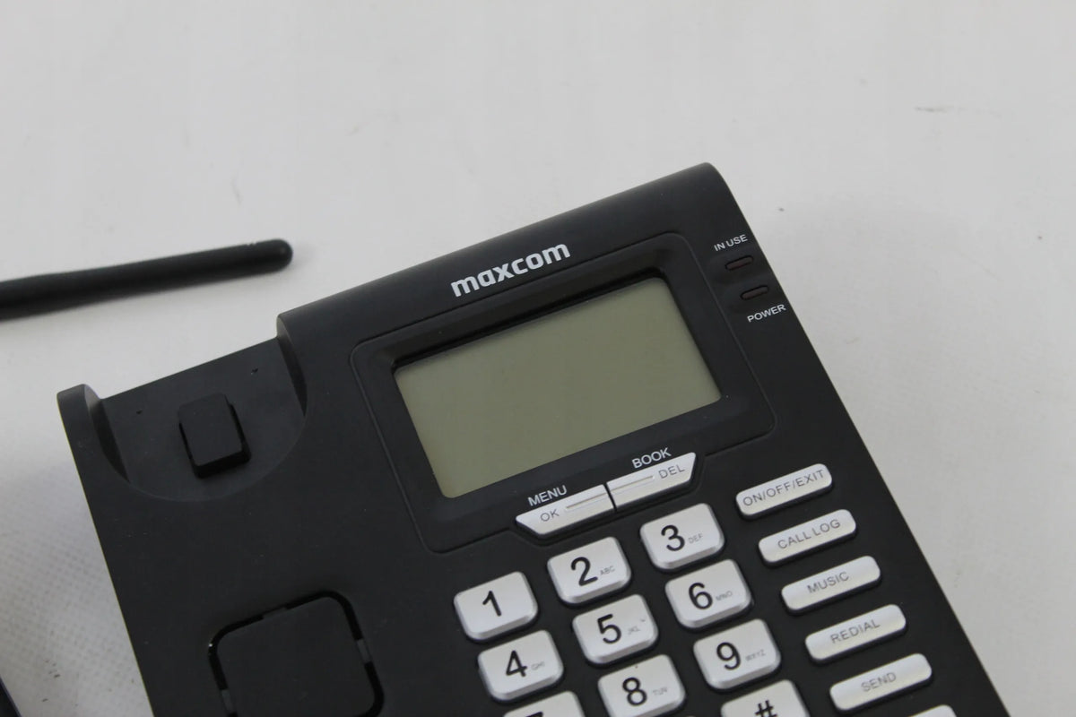 Stacionarus telefonas Maxcom MM28D su SIM kortele, laisvų rankų įranga, SMS