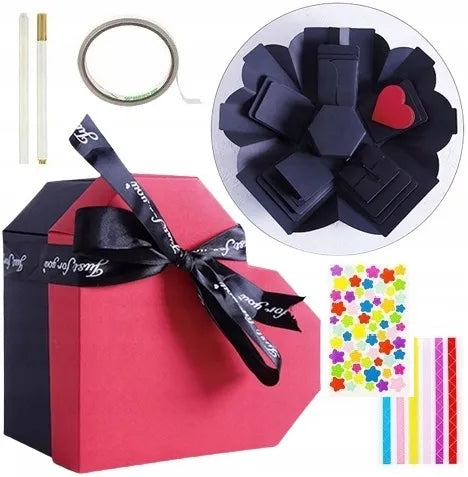 Staigmenos dėžutė exploding box dovanų širdelė