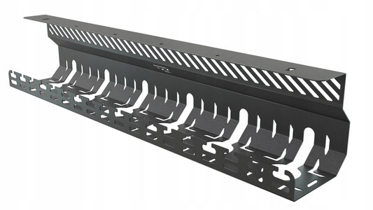 Stalflex kabelių organizatorius po stalu, 60 cm, metalinis, juodas