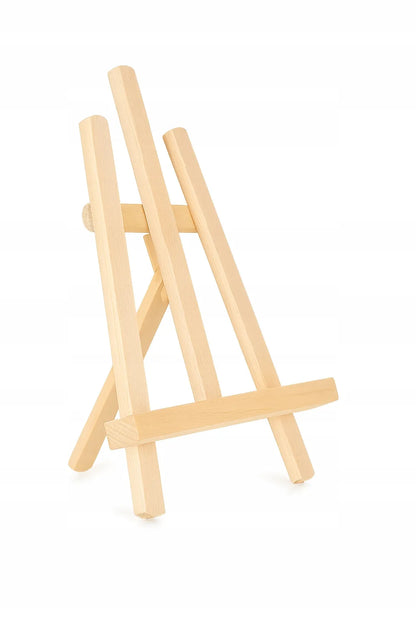 Stalinis medinis trikojis molbertas tapybai, 20 × 30 cm, drobei (ML07)