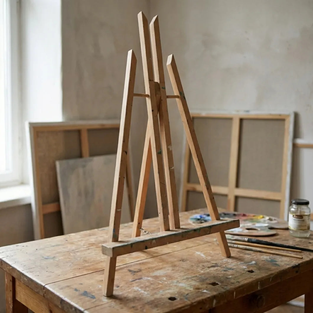 Stalo molbertas tapybai, 50 cm, studijinis, mažas, plenerui, pagamintas Lenkijoje