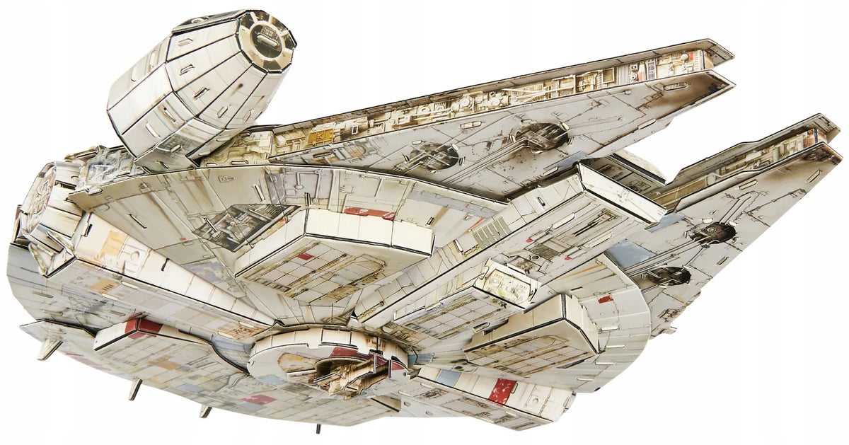 „Star Wars“ 3D dėlionė „Millennium Falcon“, 4D modelis, 43 cm