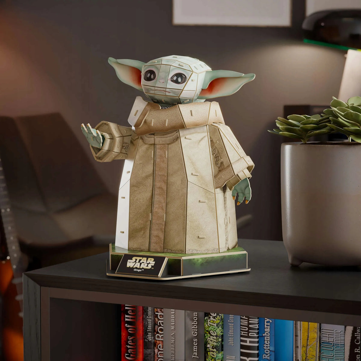 „Star Wars“ Grogu iš „Žvaigždžių karų“ ir „The Mandalorian“ – 3D modelio figūrėlės dėlionė