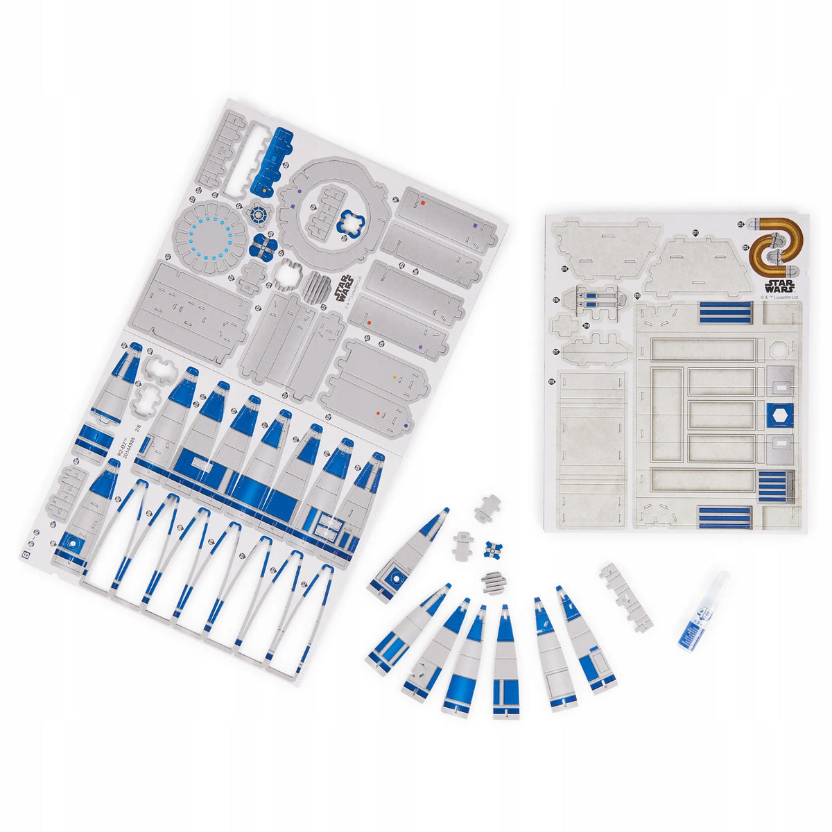 „Star Wars“ R2-D2 3D modelio dėlionė, 201 elementas, „4D Build“