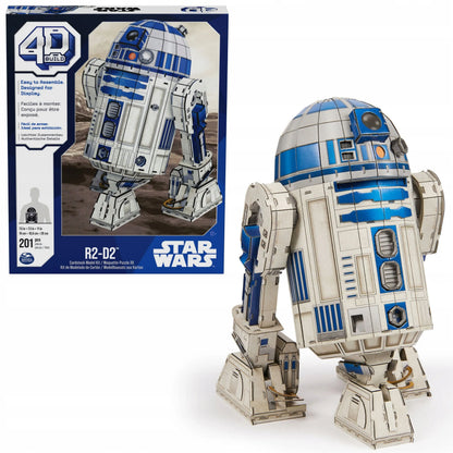 „Star Wars“ R2-D2 3D modelio dėlionė, 201 elementas, „4D Build“