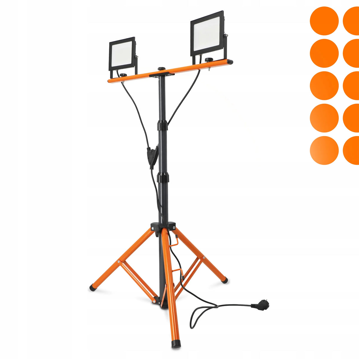Statyvinis LED prožektorius su stovu 2x 50W 11000lm