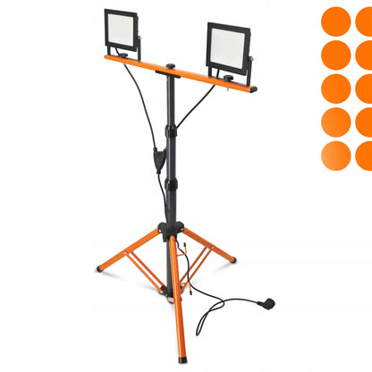 Statyvinis LED prožektorius su stovu 2x 50W 11000lm