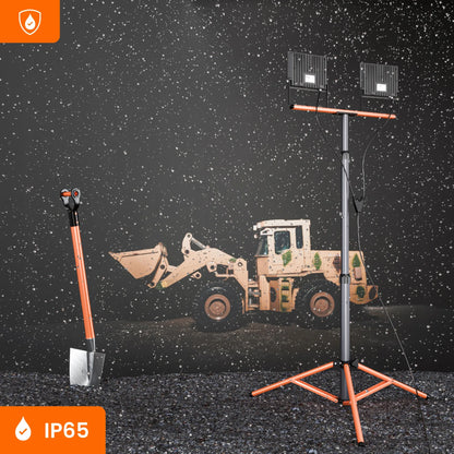 Statyvinis LED prožektorius su stovu 2x 50W 11000lm