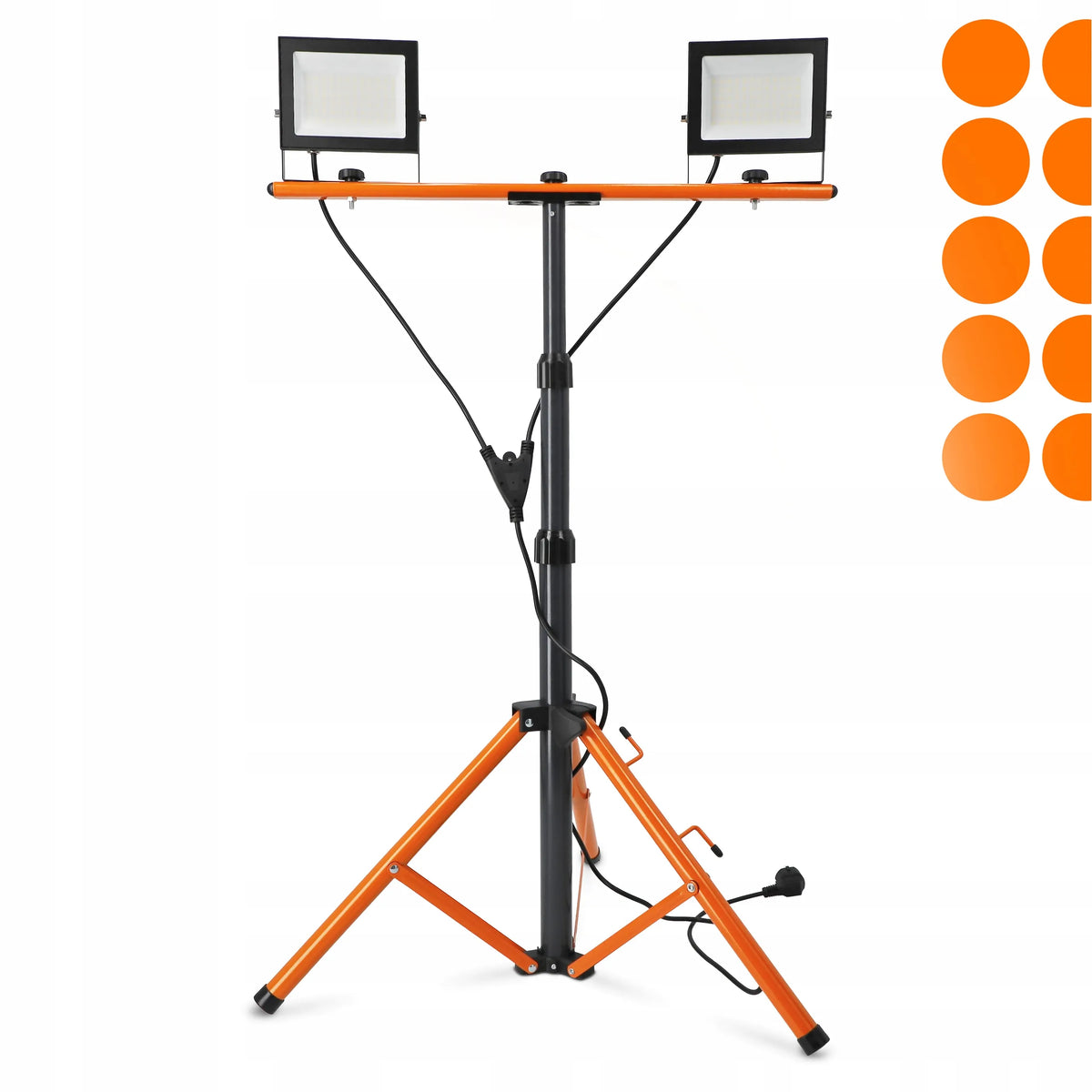 Statyvinis LED prožektorius su stovu 2x 50W 11000lm