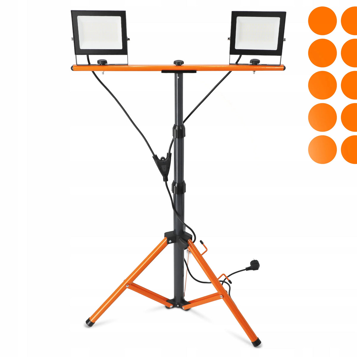 Statyvinis LED prožektorius su stovu 2x 50W 11000lm