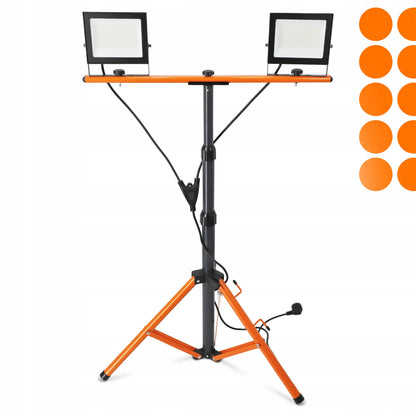 Statyvinis LED prožektorius su stovu 2x 50W 11000lm