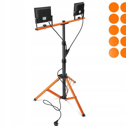 Statyvinis LED prožektorius su stovu 2x 50W 11000lm