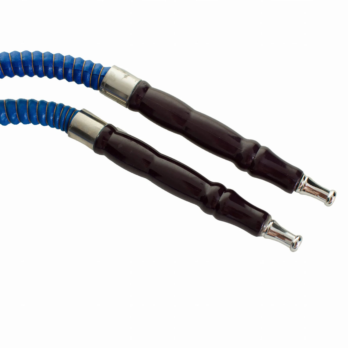 Stiklinė vandens pypkė / šiša su 2 vamzdeliais, mėlyna BLUE, 28 cm