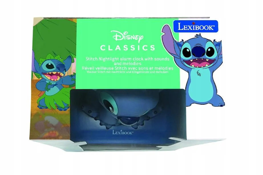 Stitch 3D Žadintuvas su Naktine Lempa ir Garsais