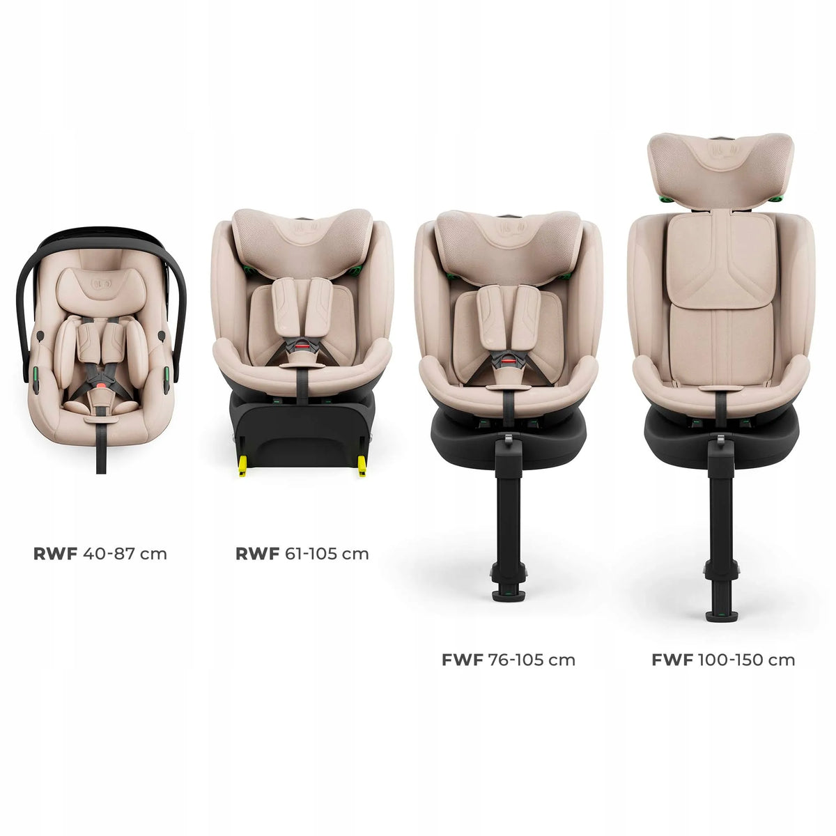 Sukamas automobilinė kėdutė Kinderkraft ENDURA i-Size 40–150 0–36 kg ISOFIX