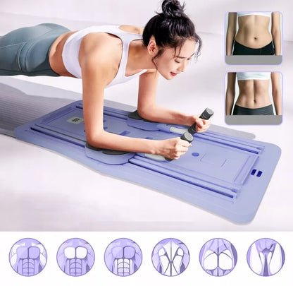 Sulankstoma „Pilates Reformer“ treniruočių lenta namams su LED laikmačiu