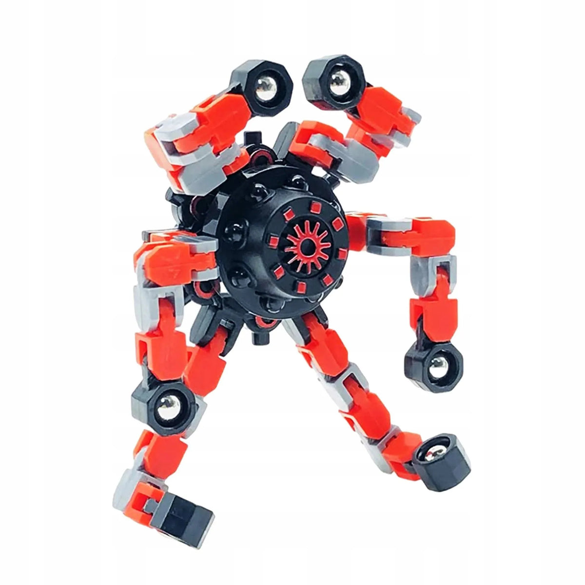 Sulankstomas „Fidget Spinner“ – antistresinis sensorinis žaislas, kurį galima paversti robotu