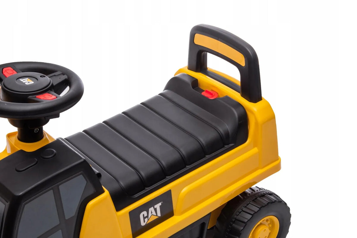„Sun Baby“ CAT geltonas vaikiškas ekskavatorius-paspiriamasis automobilis