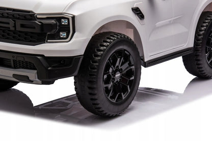 „Sun Baby“ elektrinis automobilis vaikams „Ford Raptor“ SUV, su nuotolinio valdymo pulteliu ir LED žibintais, baltas