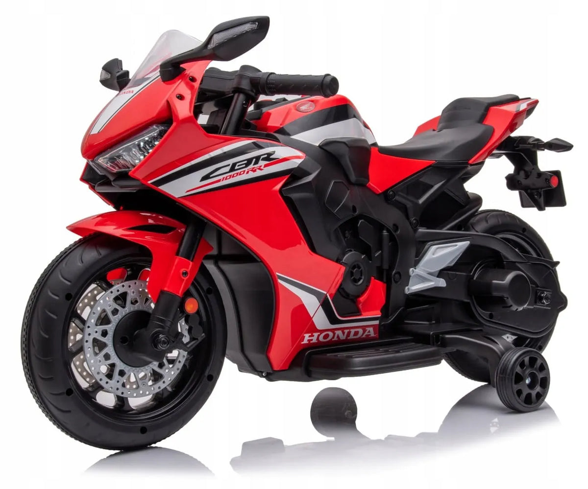 „Sun Baby“ elektrinis motociklas „Honda CBR 1000RR“, 12 V, raudonas, su šviesomis ir garsais