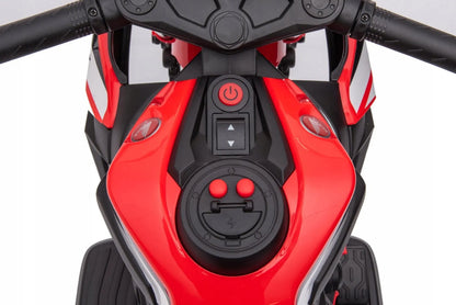 „Sun Baby“ elektrinis motociklas „Honda CBR 1000RR“, 12 V, raudonas, su šviesomis ir garsais