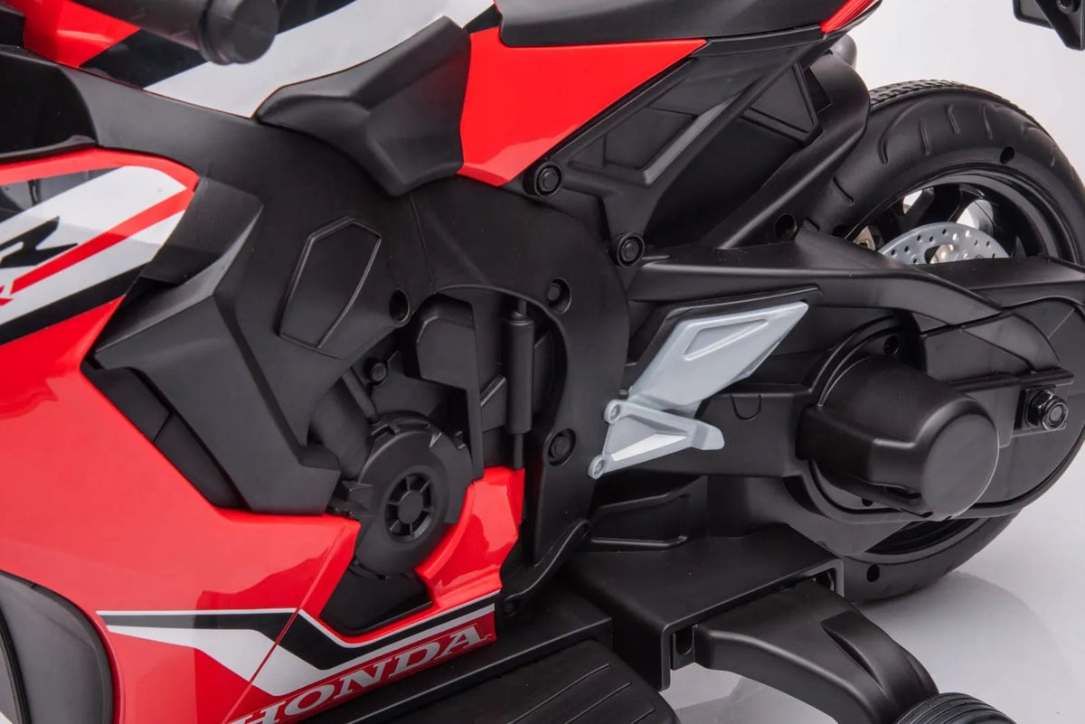 „Sun Baby“ elektrinis motociklas „Honda CBR 1000RR“, 12 V, raudonas, su šviesomis ir garsais