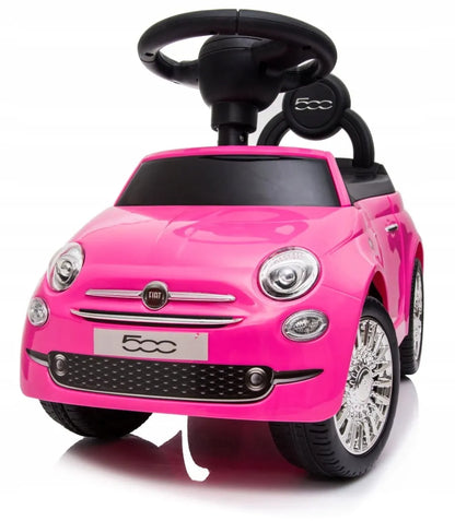 „Sun Baby Fiat 500“ automobilis-juduoklis su atlošu, daiktadėže ir garsais, rožinis