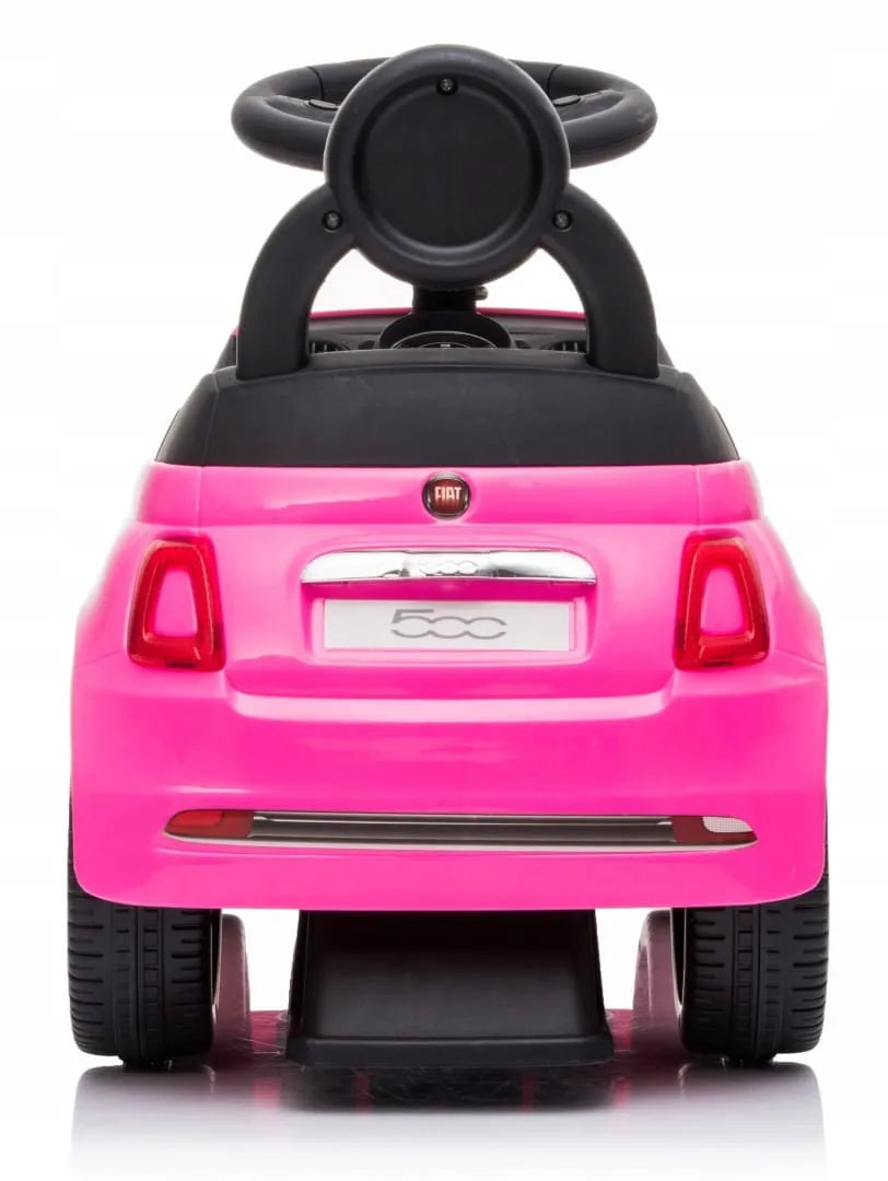 „Sun Baby Fiat 500“ automobilis-juduoklis su atlošu, daiktadėže ir garsais, rožinis