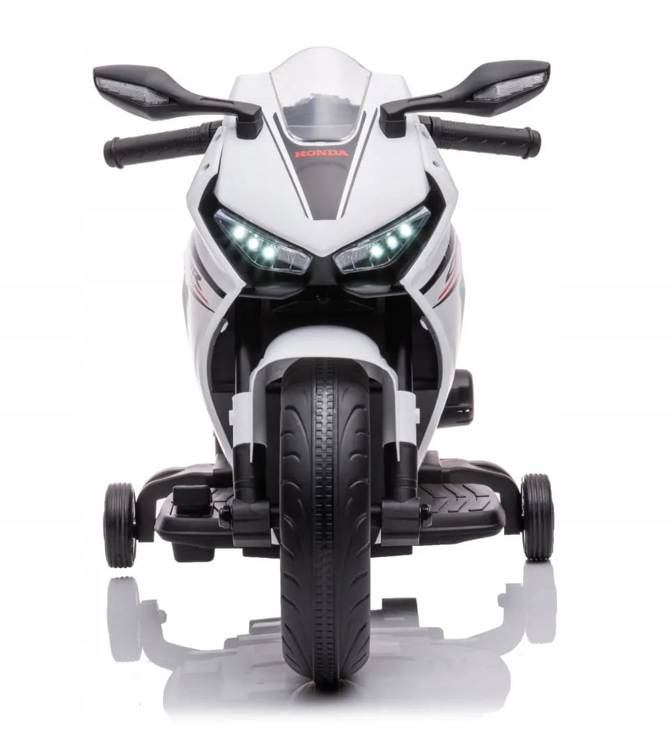 „Sun Baby“ „Honda CBR 1000RR“ elektrinis motociklas vaikams, 12 V, su šviesomis ir garsais, baltas