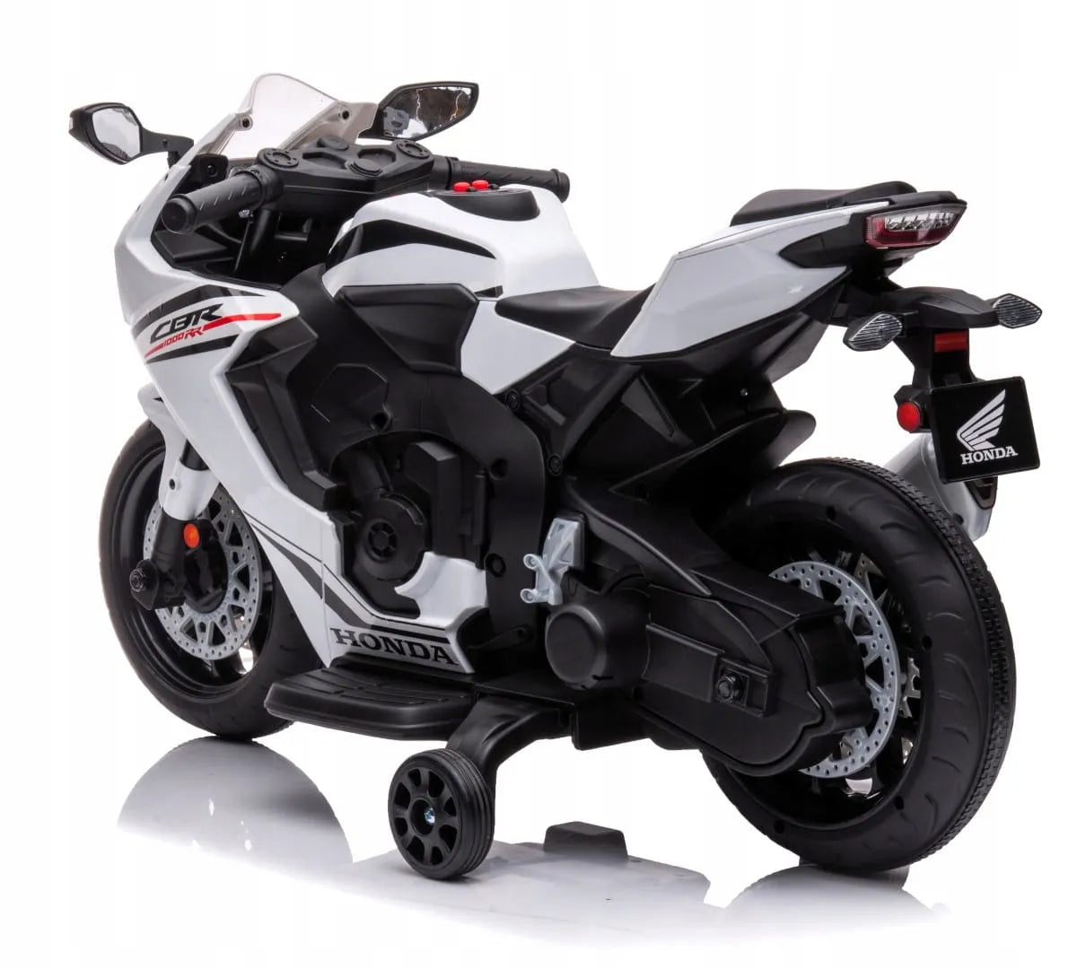 „Sun Baby“ „Honda CBR 1000RR“ elektrinis motociklas vaikams, 12 V, su šviesomis ir garsais, baltas