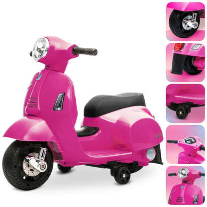 „Sun Baby“ mini akumuliatorinis „Vespa“ paspirtukas, fuksijų rožinės spalvos