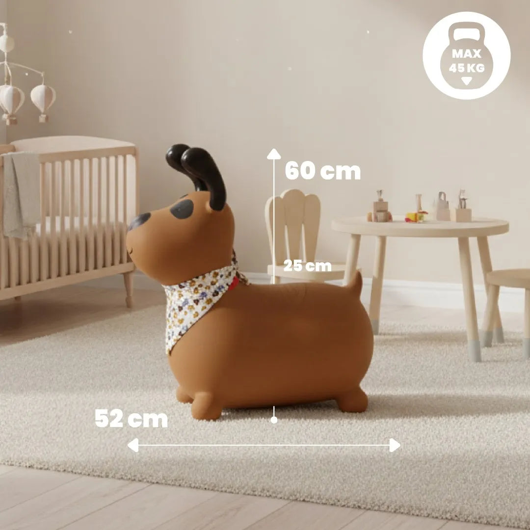 „Sun Baby REKSIO“ guminis šokliukas vaikams su pompa ir bandana
