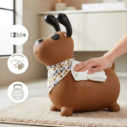 „Sun Baby REKSIO“ guminis šokliukas vaikams su pompa ir bandana