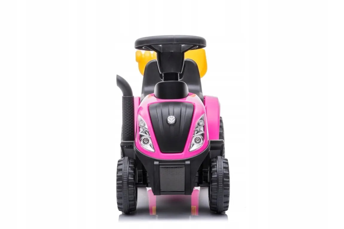 „Sun Baby“ rožinis traktorius-stumdukas „New Holland“ su priekaba, nuo 12 mėn.