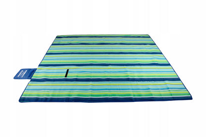 SUN PRO piknikinis paplūdimio paklotas 200x200 cm su rankena, diržu ir kuoliukais