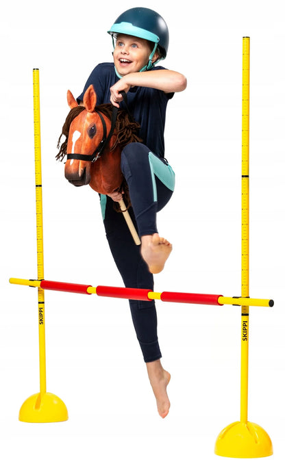 Šuolių kliūtis Hobby Horse arkliukai ant lazdos 135 cm – originali Skippi