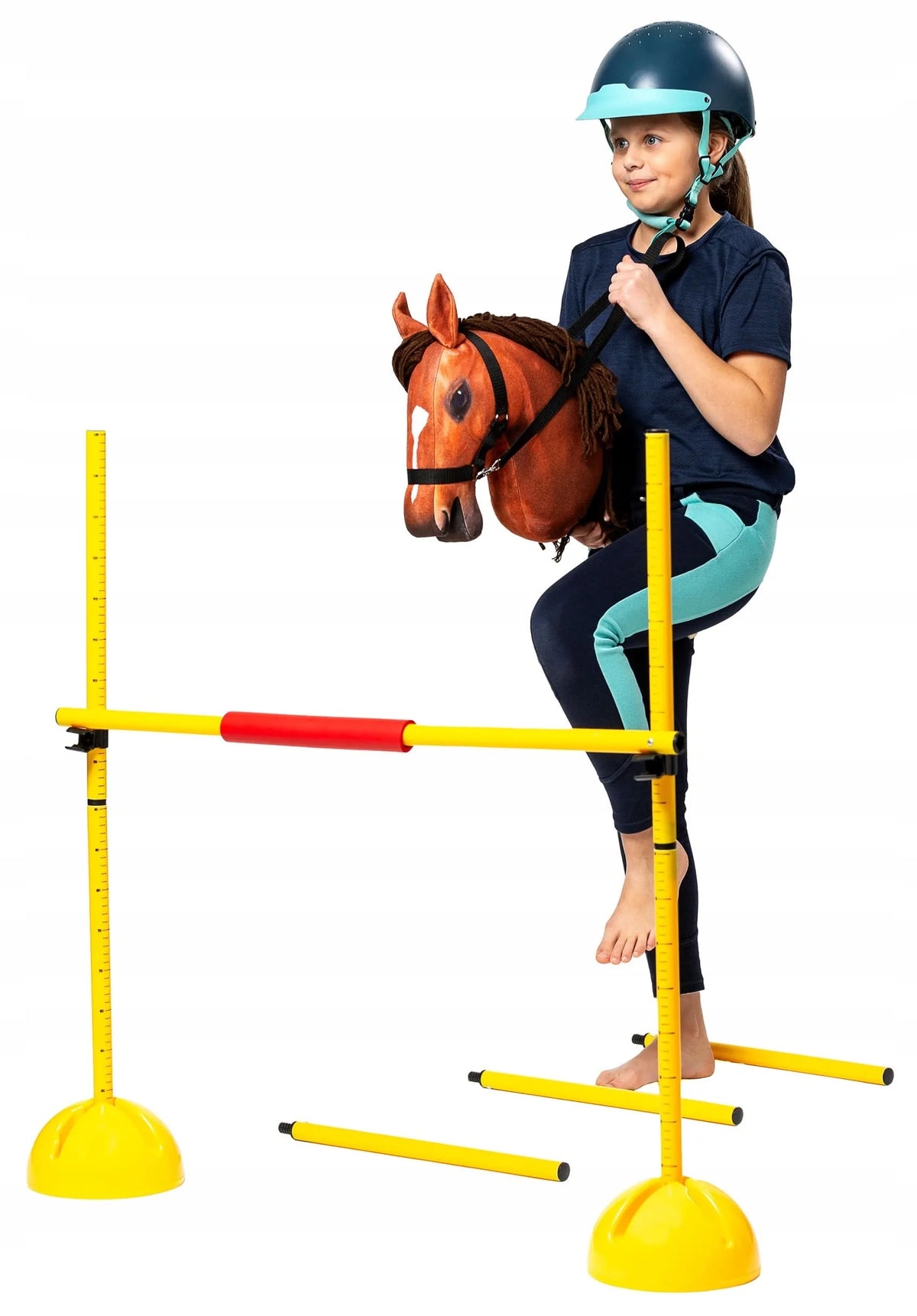Šuolių kliūtis Hobby Horse arkliukai ant lazdos 135 cm – originali Skippi
