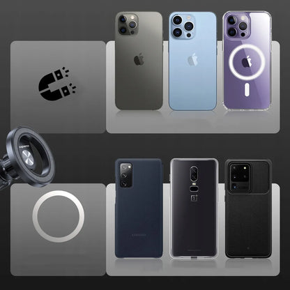 SUPERO automobilinis magnetinis laikiklis telefonui su MagSafe funkcija ventiliacijos grotelėms