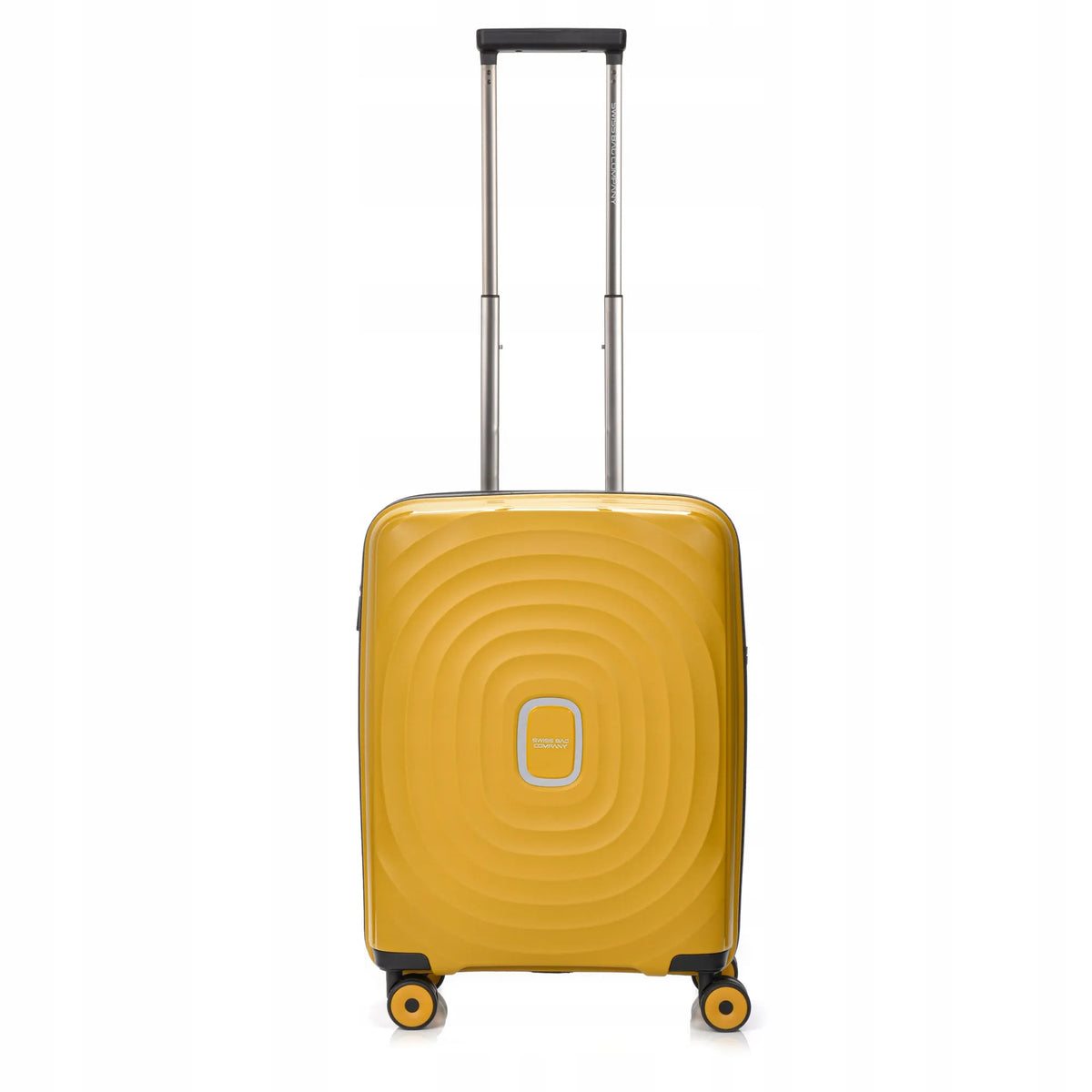 SwissBags Echo geltonas salono lagaminas, 42–49 l, 55 cm, polipropileninis, su TSA spyna