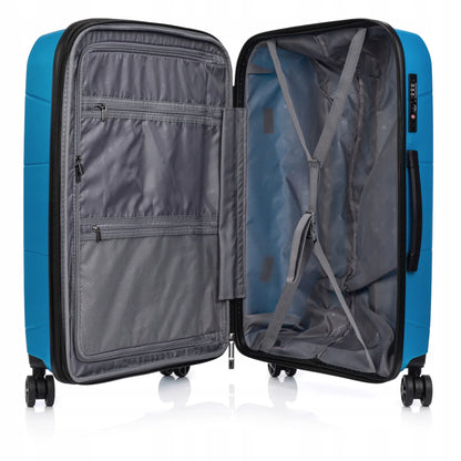SwissBags Lava vidutinio dydžio kietasis polipropileninis lagaminas, 80 l