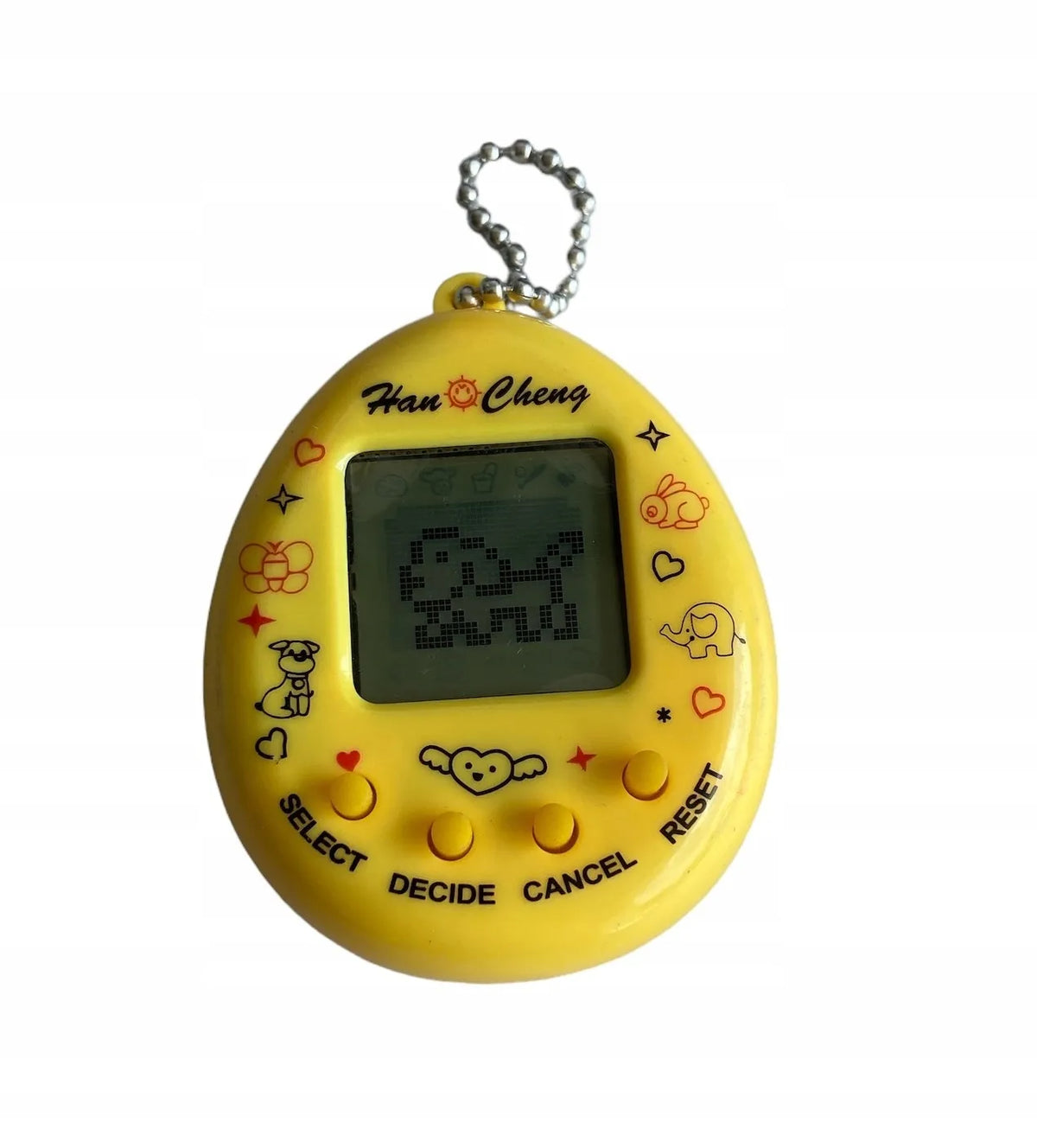 Tadekmark Tamagotchi 168-in-1 elektroninis augintinis kiaušinyje, geltonas