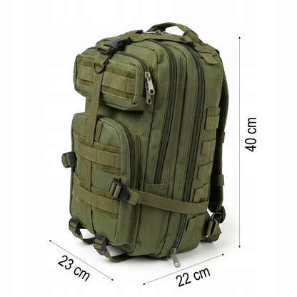 Taktinė turizmo kuprinė „Ulfur UF72611“, 20 l, žalia, 600D „Oxford“