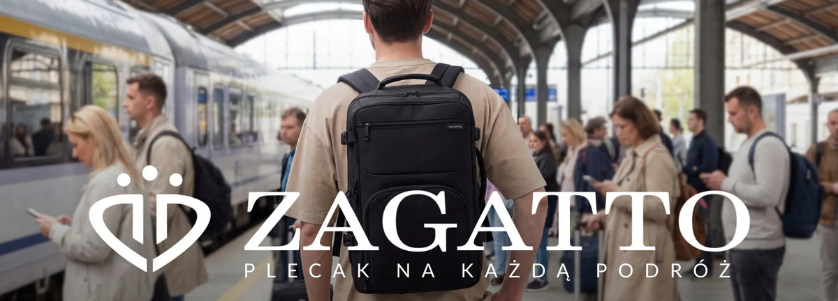 Talpi juoda miesto ir sportinė kuprinė „Zagatto“ mokyklai ir darbui