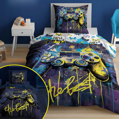 Tamsoje šviečianti patalynė 160x200 Gamer pultelis žaidimų konsolė