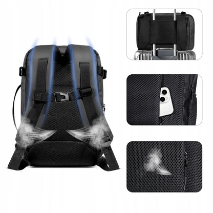 Tech-Protect Defender S50 kuprinė 40x20x25 lėktuvui, kelioninis rankinis bagažas