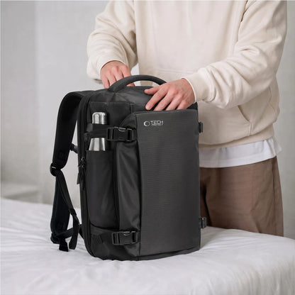 Tech-Protect Defender S70 24 l kelioninė kuprinė lėktuvui, 40 × 30 × 20 cm, juoda